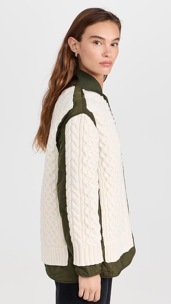 rag & bone Women's Winnie Mixed Media Jacket