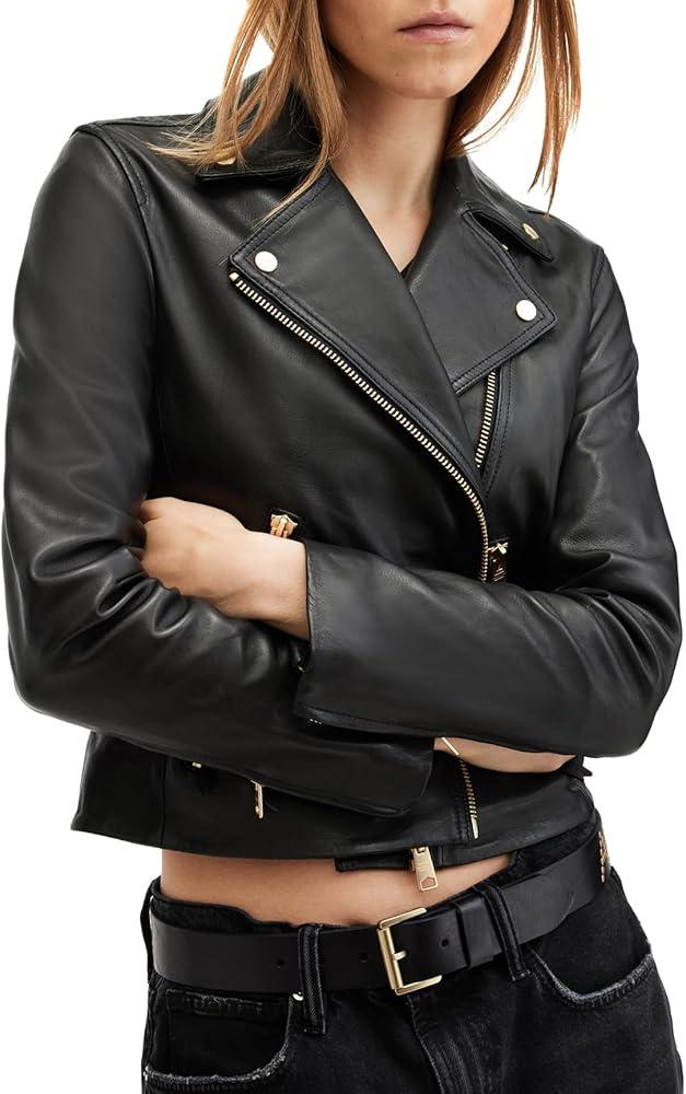 AllSaints Women's Dalby Leather Biker Jacket